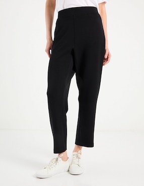 Pants straight Chico's con elástico para mujer