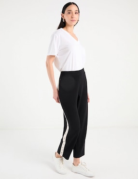 Pants straight Chico's con elástico para mujer
