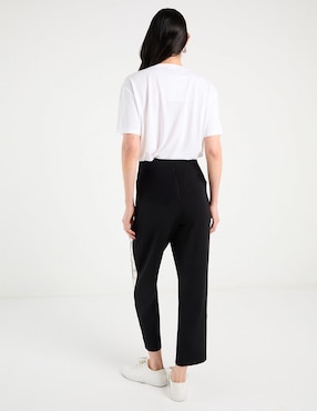 Pants straight Chico's con elástico para mujer