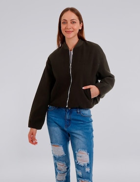 Chamarra casual American College Usa impermeable para mujer