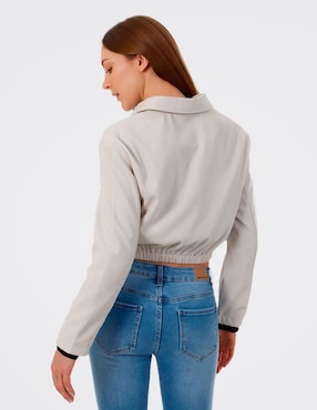 Chamarra casual American College Usa impermeable para mujer