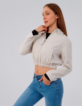 Chamarra casual American College Usa impermeable para mujer