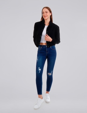 Chamarra casual American College Usa impermeable para mujer