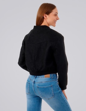 Chamarra casual American College Usa impermeable para mujer