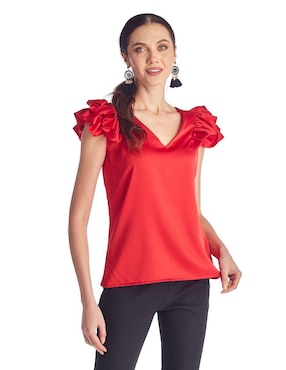 Blusa Beatriz Meade manga corta para mujer