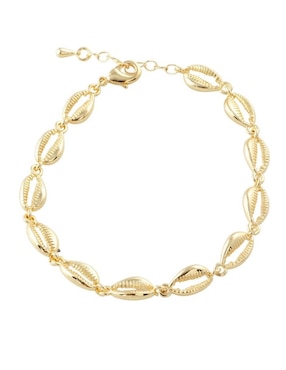 Pulsera Yoiko Conchelia con acabado baño de oro 18 K