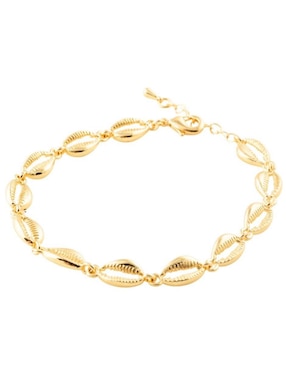 Pulsera Yoiko Conchelia con acabado baño de oro 18 K