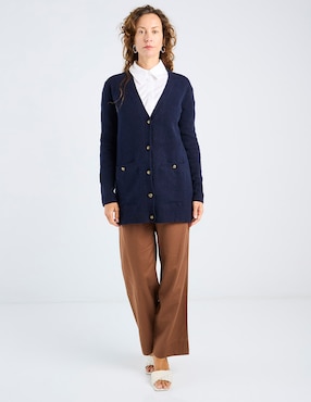 Suéter Talbots cuello V para mujer