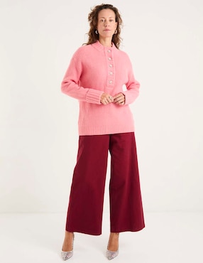 Suéter Talbots cuello redondo para mujer