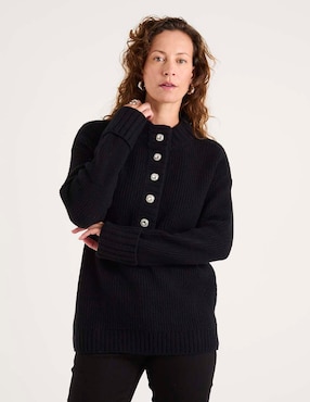 Suéter Talbots cuello redondo para mujer