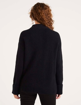 Suéter Talbots cuello redondo para mujer