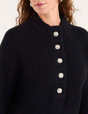 Suéter Talbots cuello redondo para mujer