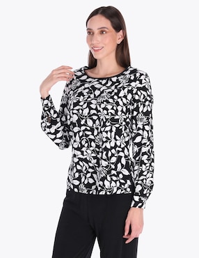Blusa Charme manga larga para mujer