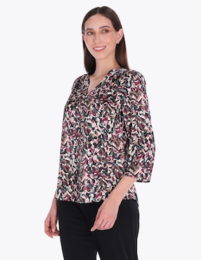 Blusa Charme manga 3/4 para mujer