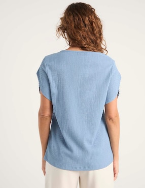 Playera manga corta Morango cuello redondo para mujer