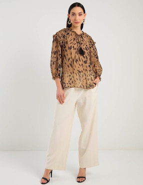 Blusa Lorenza Blau manga 3/4 para mujer