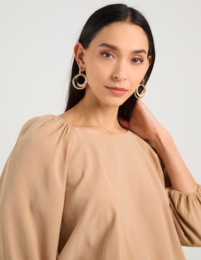 Blusa Lorenza Blau manga larga para mujer