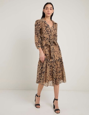 Vestido midi casual Lorenza Blau para mujer
