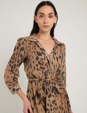 Vestido midi casual Lorenza Blau para mujer