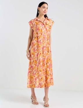 Vestido crop casual Lorenza Blau para mujer