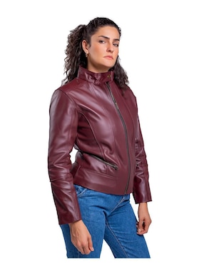 Chamarra Castelli Leather Authentic de piel para mujer