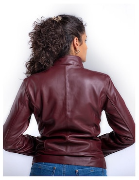 Chamarra Castelli Leather Authentic de piel para mujer