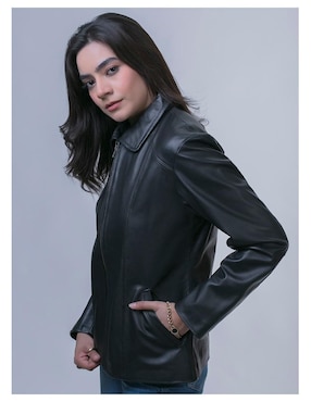 Chamarra Castelli Leather Authentic de piel para mujer