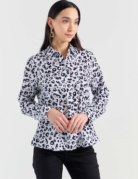 Blusa camisera Lpc manga larga para mujer