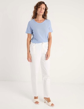 Playera manga corta Morango cuello redondo para mujer