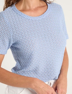 Playera manga corta Morango cuello redondo para mujer