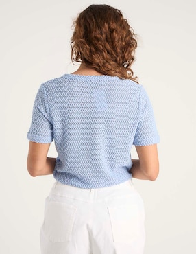 Playera manga corta Morango cuello redondo para mujer