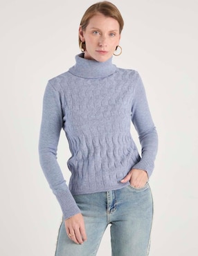Suéter Damaia Atelier cuello tortuga para mujer