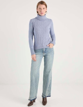 Suéter Damaia Atelier cuello tortuga para mujer