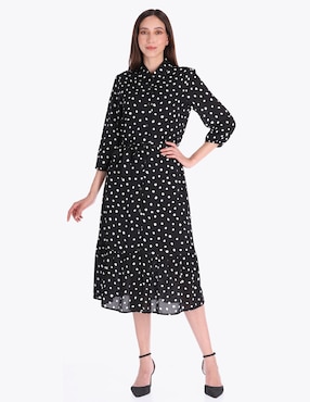 Vestido midi formal Charme para mujer