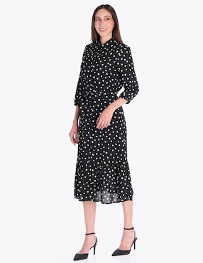 Vestido midi formal Charme para mujer
