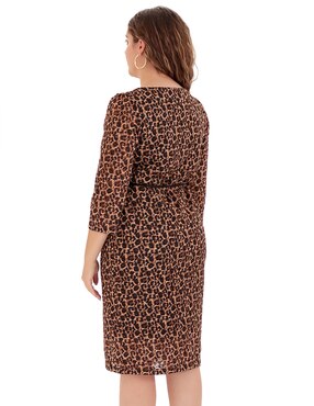Vestido a la rodilla casual Duplan Petite para mujer