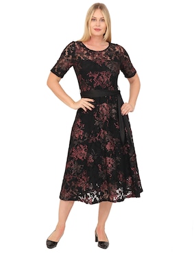 Vestido midi formal Duplan para mujer