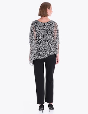 Blusa túnica Charme manga al codo para mujer