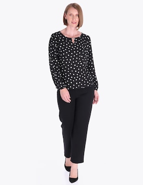 Blusa Charme manga larga para mujer