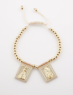 Pulsera Yoiko 18 k Oravita con acabado baño de oro