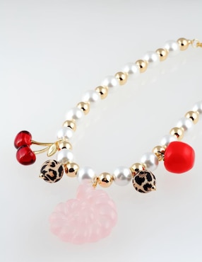 Collar de caracol Yoiko Garden Pop de baño de oro 18 K