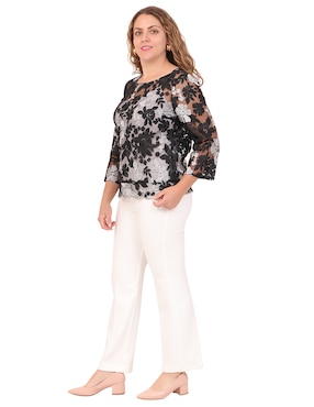 Blusa Duplan Petite manga larga para mujer