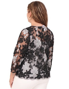 Blusa Duplan Petite manga larga para mujer