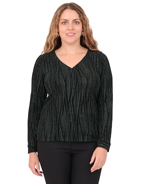Blusa Duplan Petite manga larga para mujer