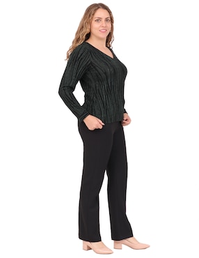 Blusa Duplan Petite manga larga para mujer