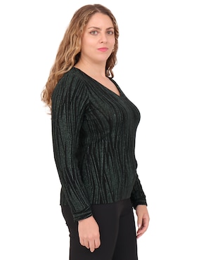 Blusa Duplan Petite manga larga para mujer