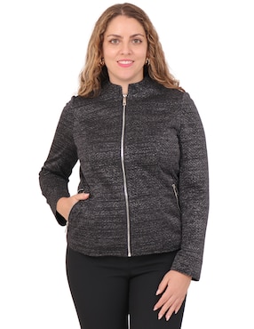 Chamarra casual Duplan Petite Brantina para mujer
