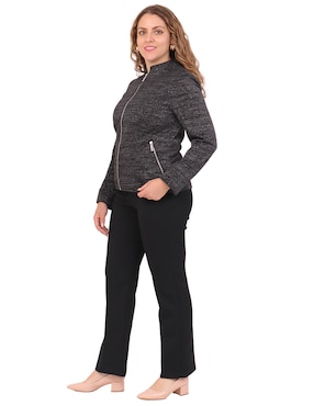 Chamarra casual Duplan Petite Brantina para mujer