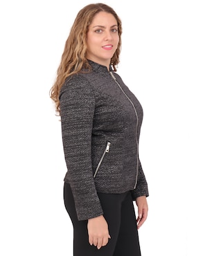 Chamarra casual Duplan Petite Brantina para mujer