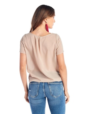 Blusa Beatriz Meade manga corta para mujer